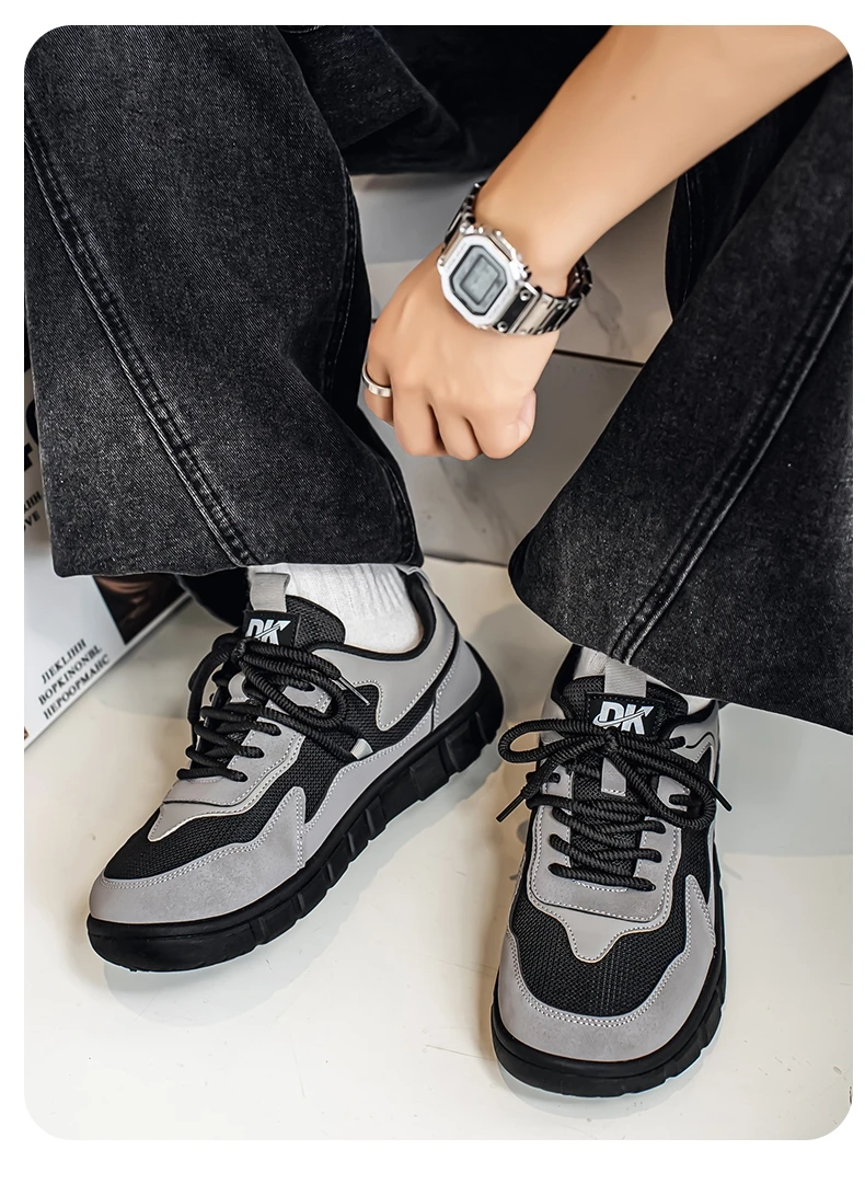 Herrenschuhe mit breiter Zehenbox, leichte Outdoor-Laufschuhe, rutschfeste, weiche, modische Herrenschuhe – Detail 9