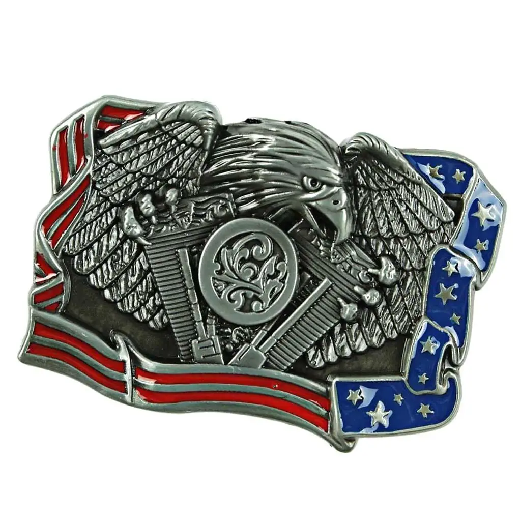 Native Western Womens Mens Belt Buckle Antique Silver Color