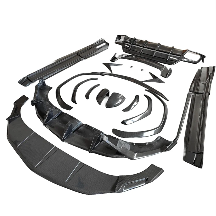 

ТОП-стиль для Lamborghini Urus Body Kit, Стайлинг автомобиля, спойлер из углеродного волокна, боковые юбки, зеркальная крышка, передняя губа и задний диффузор