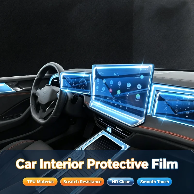 For 26 model Volkswagen Magotan B9 center console screen dashboard screen car interior transparent TPU anti-scratch film