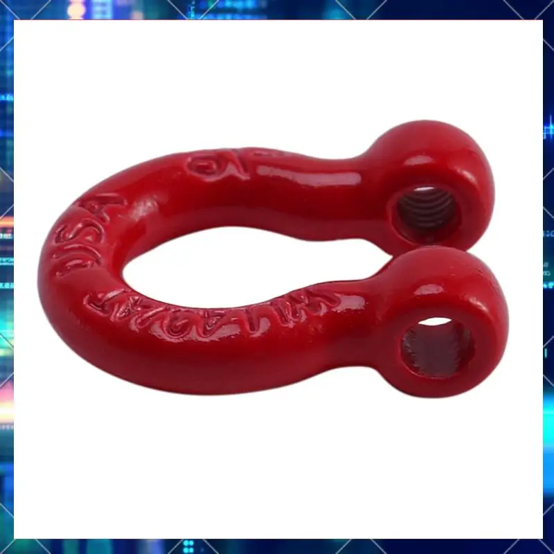 

16Pcs Red Metal Bumper D-Ring Tow Hook For 1/10 RC Crawler Car Traxxas TRX-4 Axial SCX10 90046 D90-AA02