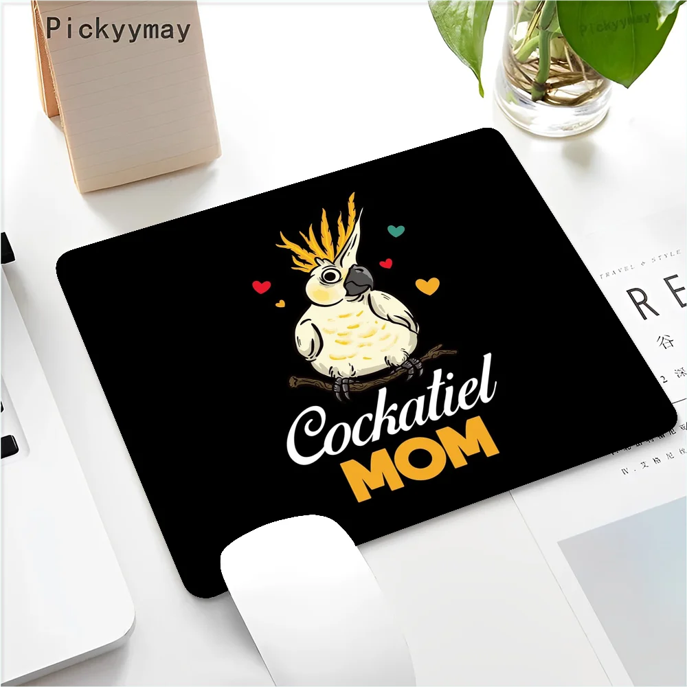 Cockatiel bird Floor Mat Small Office Computer Desk Mat Table Keyboard Big Mouse Pad Laptop Cushion Non-slip