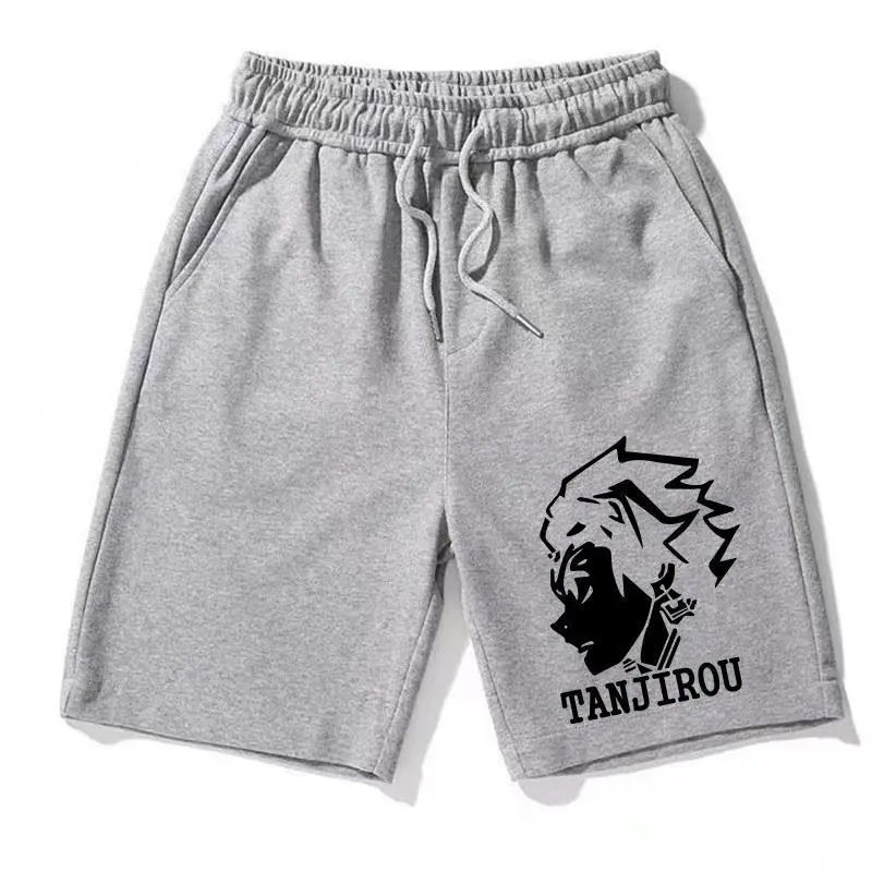 

Шорты Ghost Extermination Blade, мужские летние спортивные штаны стандартного выпуска с карманами, модные брюки с пятью точками, пары в одном стиле