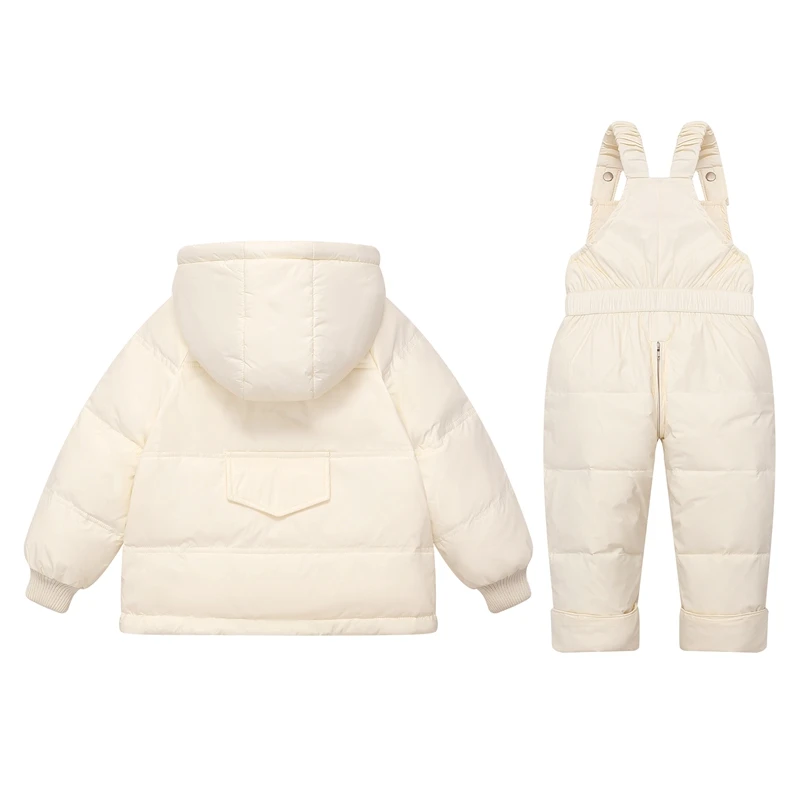 -30℃ Children Duck Down Coat Toddler Girl Parka Suit Boy Winter Clothing Set Warm Thicken Kids Snowsuit Baby Jumpsuit Jacket