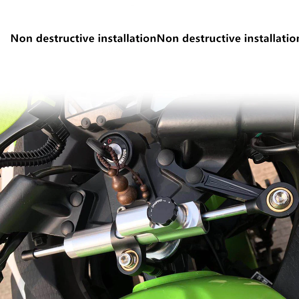 For KAWASAKI NINJIA 300 Ninja300 Stabilizer Steering Damper Kit Damper Bracket Motorcycle Accessories