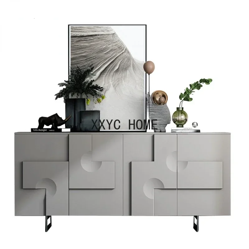 

Скандинавский чайный шкаф для еды, постмодернистский минималистичный шкаф, шкафчик для гостиной, боковой шкаф с краской