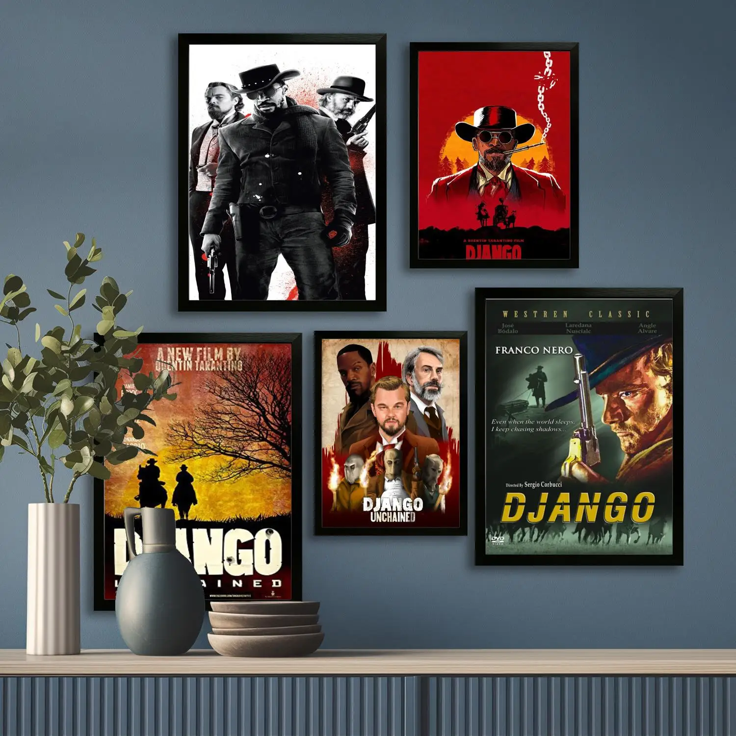 DJango фильм телешоу аниме холст художественный постер и настенная художественная картина печать, современные семейные постеры для декора спальни, декоративная живопись