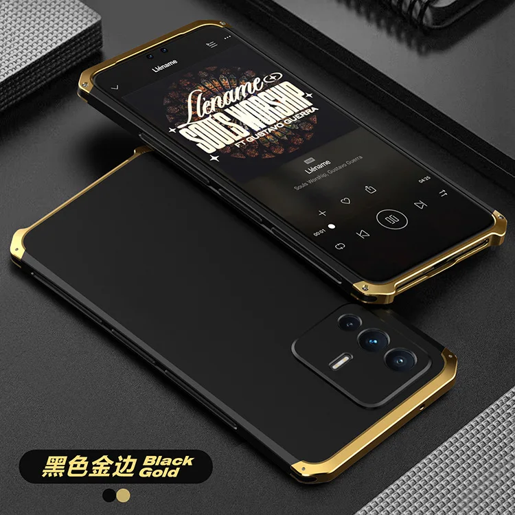 Hot Sales Luxury Shockproof Element Metal Case For Vivo S12 Pro Hin Hard Aluminium Alloy Hybrid Plastic Back Cover