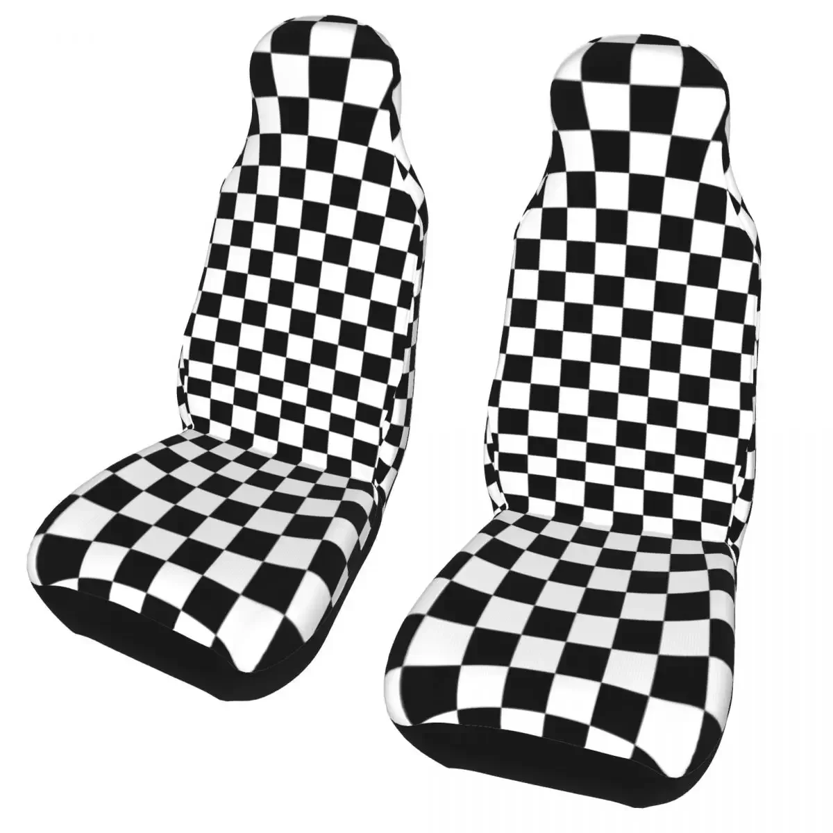 

Checkered Checkerboard Universal Car Seat Cover Protector Interior Accessories For SUV Car Seat Protector Fabric Fishing