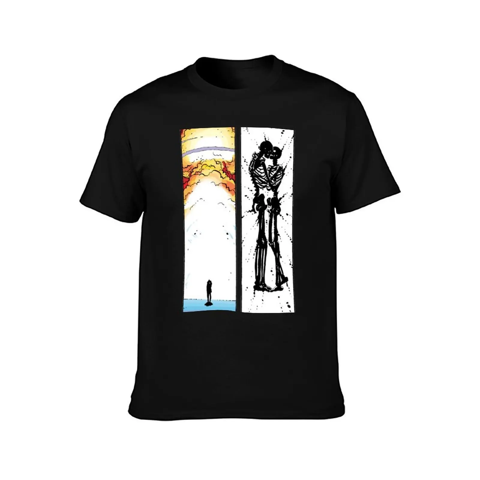 atomic, kiss, skeleton, atomic explosion, watchmen, comic, nite owl, silk spectre, dr manhattan, dream, alan moore, dave T-Shirt