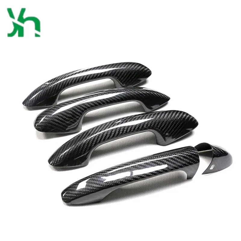 مقبض الباب غطاء جاف ألياف الكربون ل Merdeces-Benz W205 W222 W257 W213 W238 W177 W118 X247 الخارجي