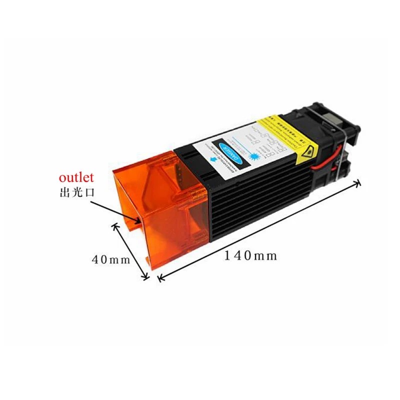 450nm10W Visible Blue Light Laser Engraving Module With TTL/PWM