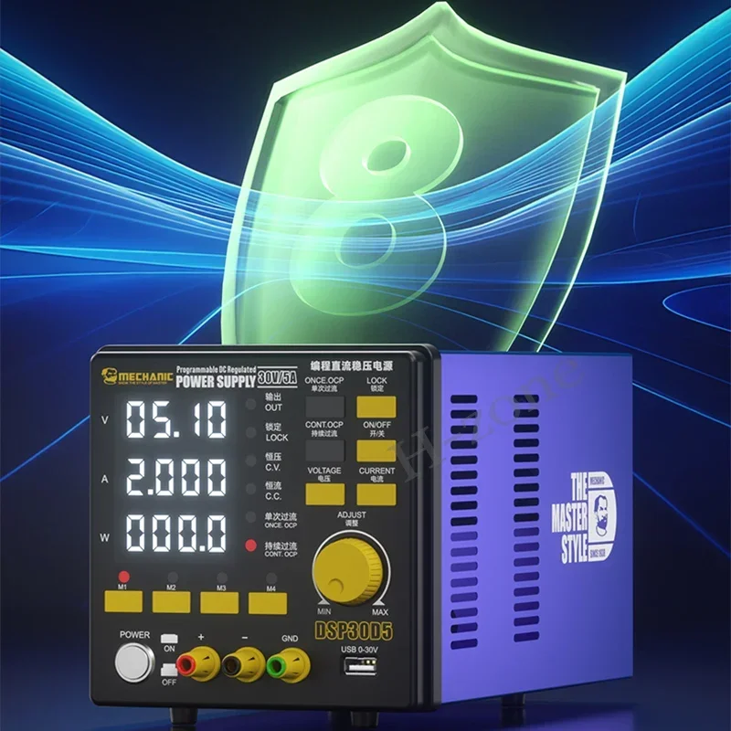 MECHANIC DPS30D5 30V/5A Programming DC Regulated Power Supply High-precision Digital Display Used for Current/voltage Test