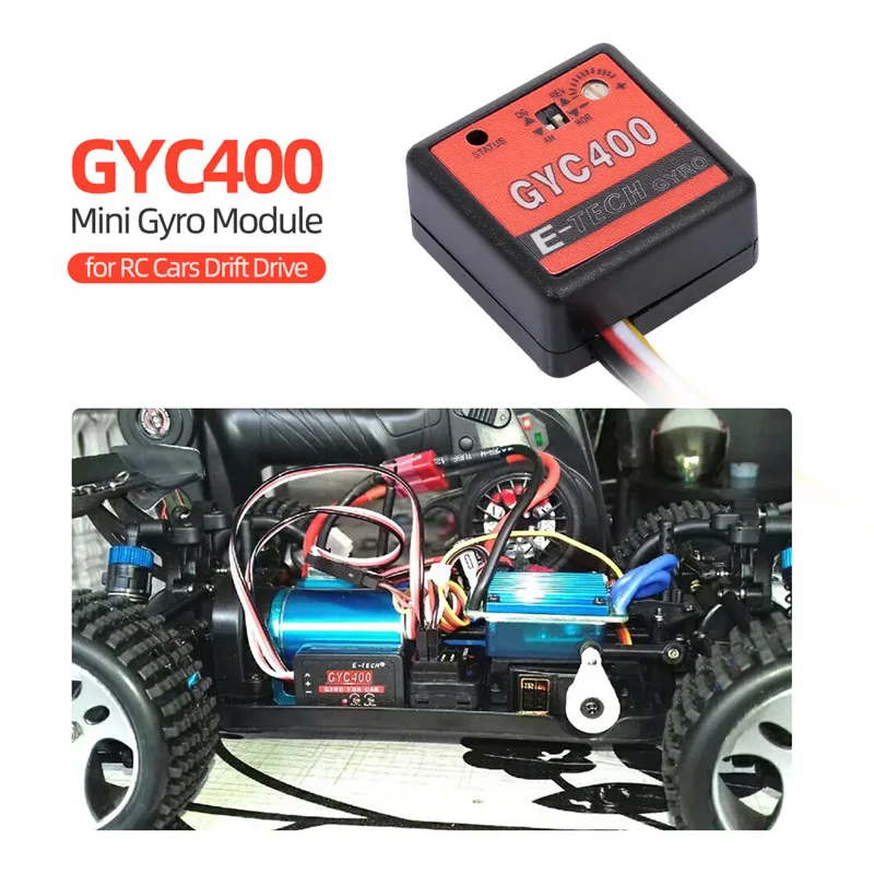 GYC400 Mini Gyro Module Servo for RC Cars Boats Drone Frames Drift Drive Control Model Upgrade Parts Accessory