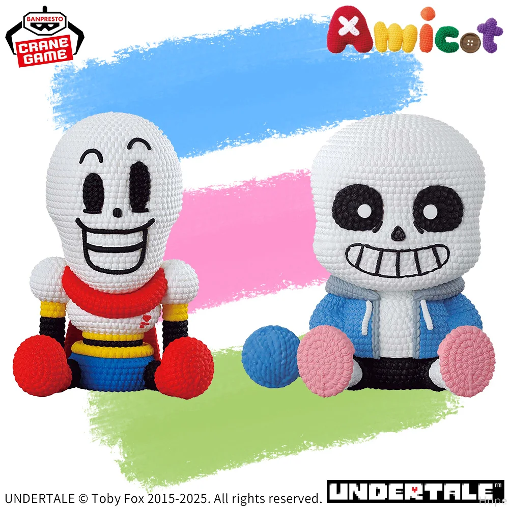 

В наличии оригинальная фигурка BANPRESTO Amicot UNDERTALE Sans Papyrus, аниме-модель, оригинальная игрушка в штучной упаковке