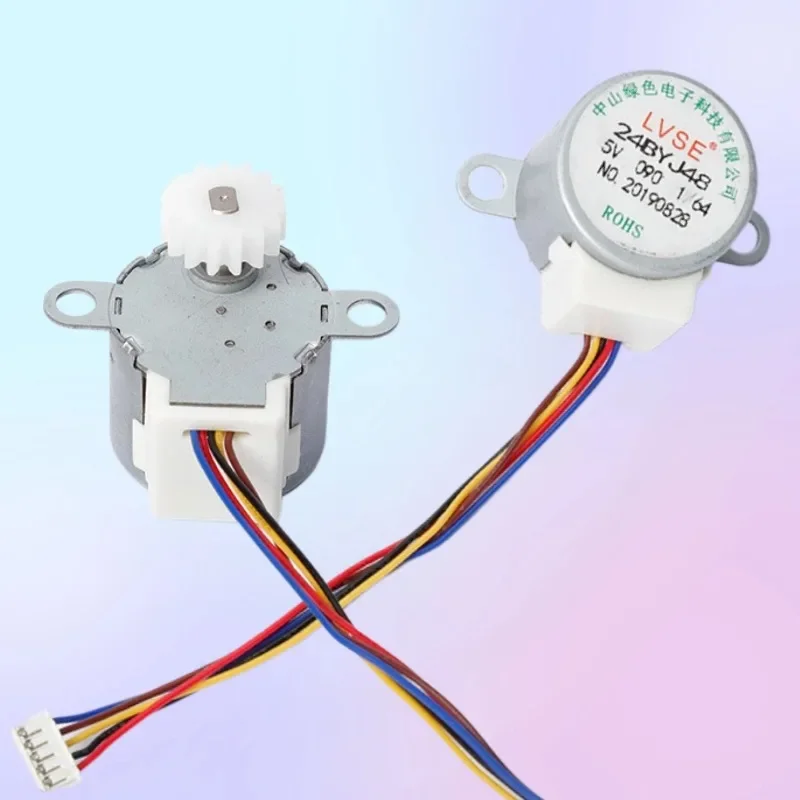 24BYJ48 5V 2W DC Stepper Motor For Heating Shaking Head Mobile Phone Bracket Fan Shaking Head Motor Repair Parts