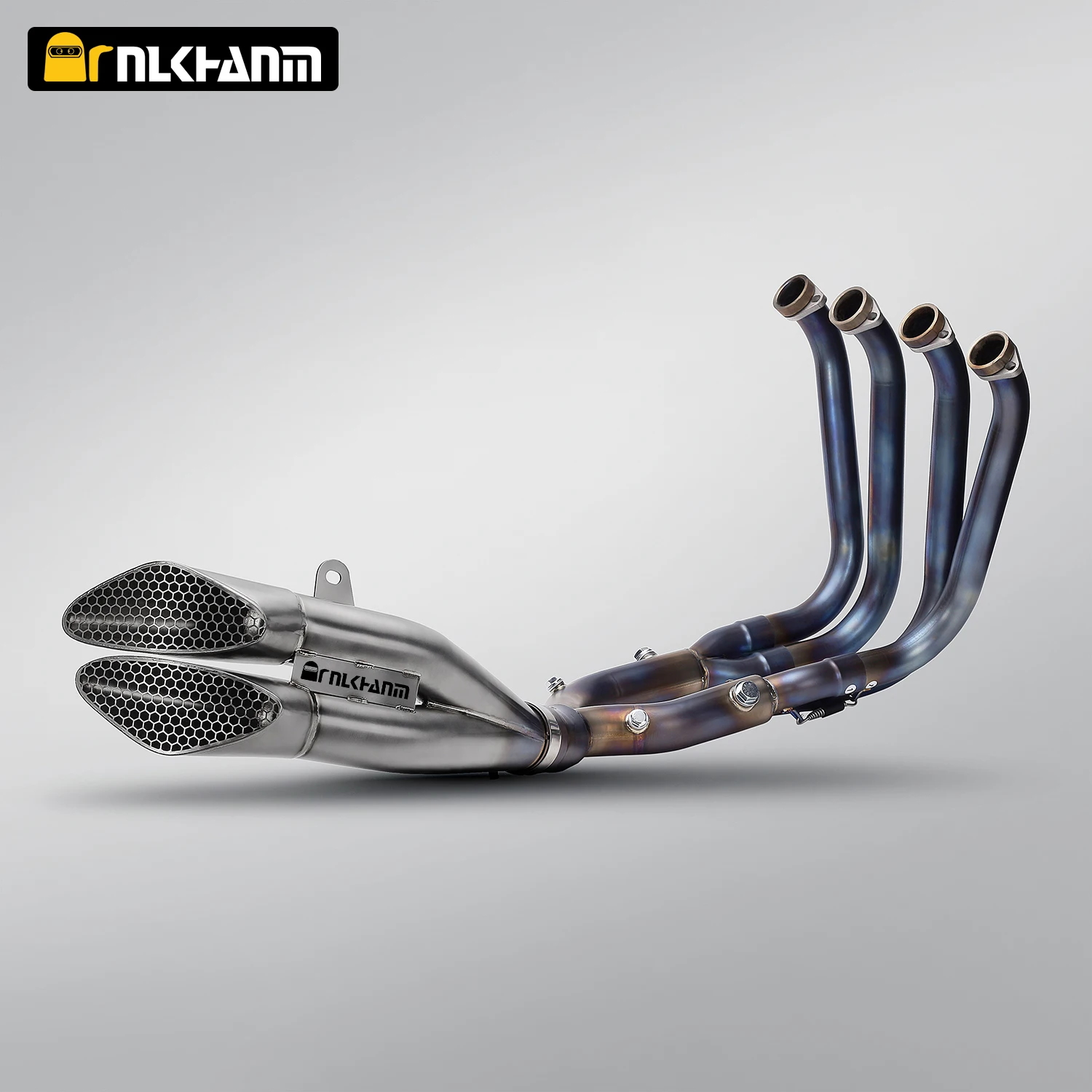 

Полная выхлопная система для S1000XR, модифицированная, из титана. Мотоциклетный глушитель с двойным выходом и передней трубой Slip-on для S1000XR 2019-2024