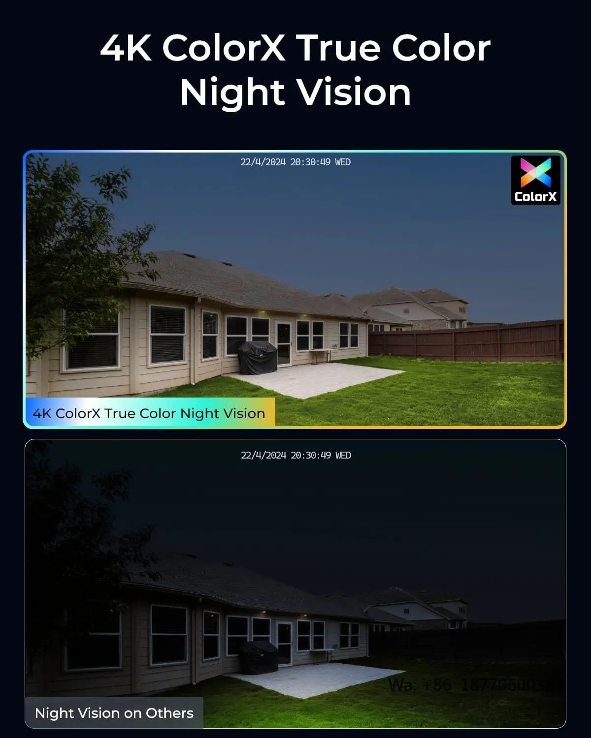 Reolink 8MP ColorX PoE Security Camera, HDR 4K True Color Night Vision, F1.0 & 1/1.8