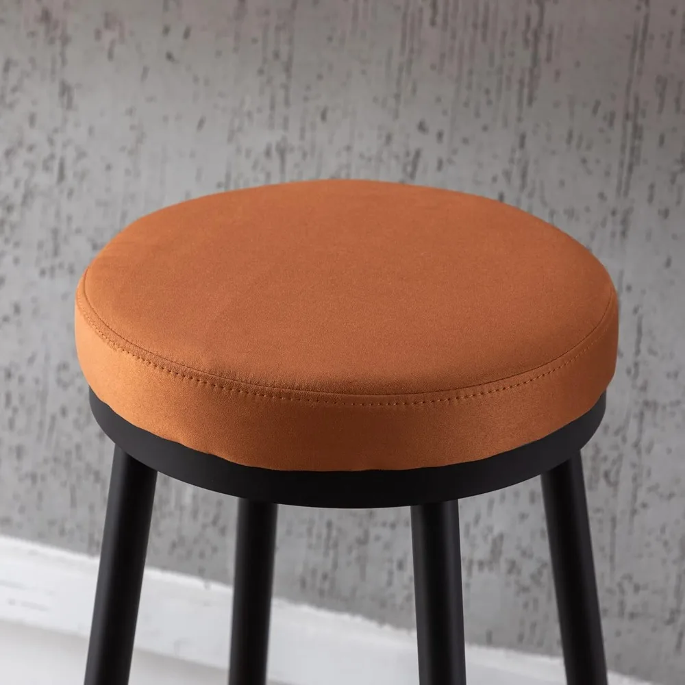 Set di 30 sgabelli da bar, sgabello da bancone moderno senza schienale con poggiapiedi dorato, comodo e imbottito in velluto, barra in metallo