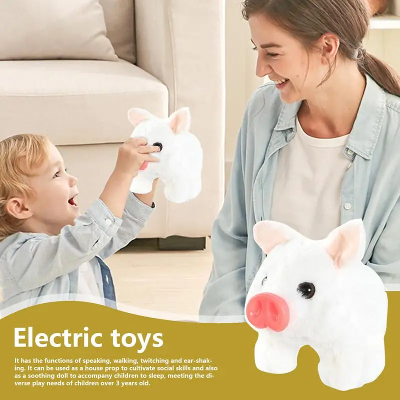 Realistic Animal Toy Fun Realistic Stuffed Toys Soft Skin-Friendly Robot With Smart Voice Control For Easter Baby Kids Girls