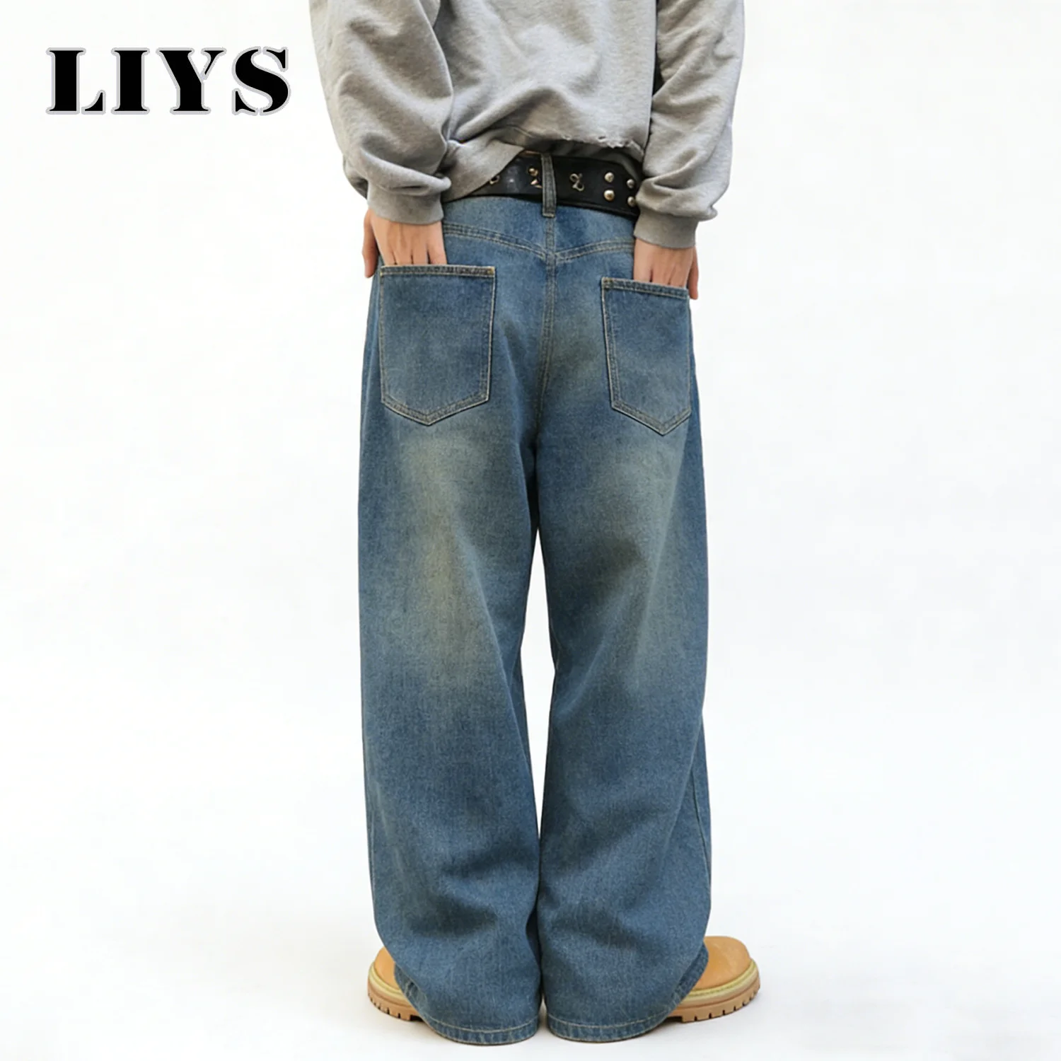 LIYS กางเกงยีนส์ขากว้างทรงหลวม - Men'S Fashion With Baggy Jeans บทวิจารณ์และราคา