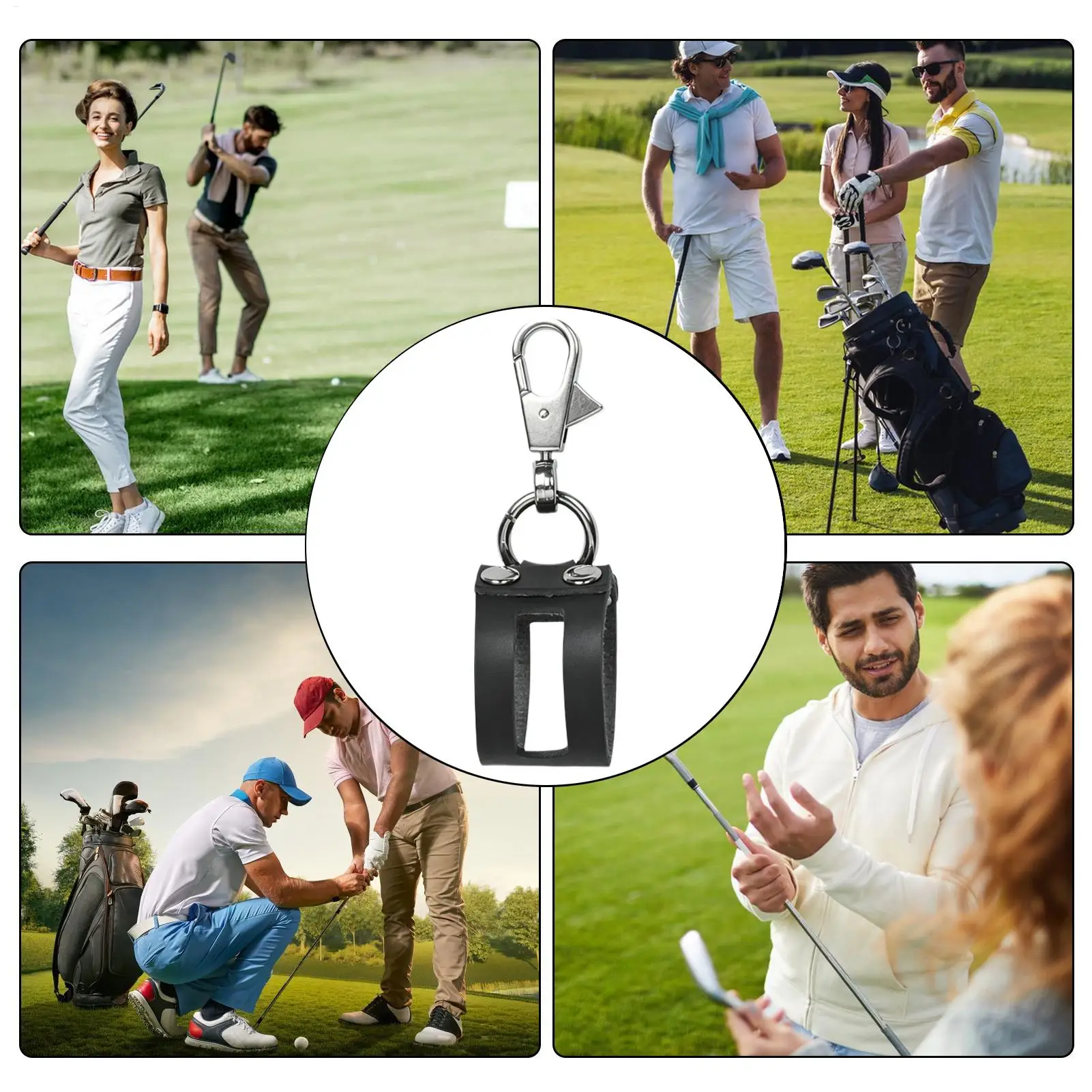 Golf Ball Waist Bag Waterproof Adjustable Secure Portable Golf Ball Storage Pouch Belt For Driving Range Practice Training