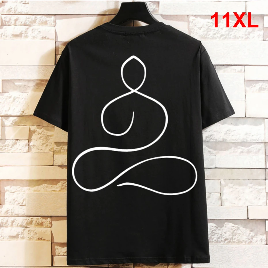 

11XL Plus Size T-shirts Men Summer Short Sleeve Tshirt Print Tees Tops Male Fashion Casual Shirt Big Size 11XL 10XL
