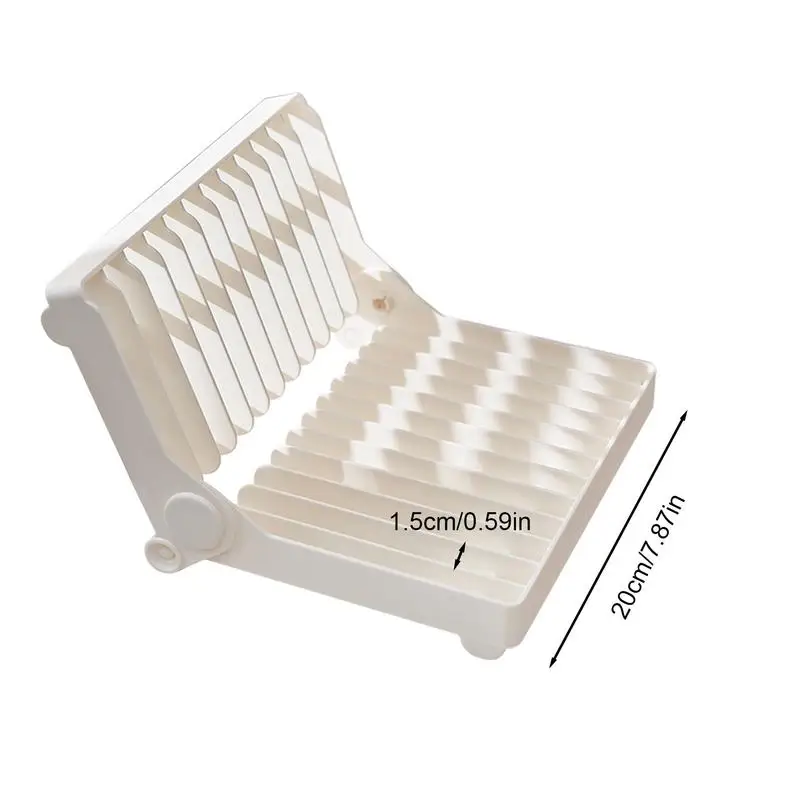 Kitchen Rack for Dishes Dish Rack Utensil Holder Dish Drain Rack Space Saving Dish Dryer Rack Folding Dish Drainer Kitchen - Image 6