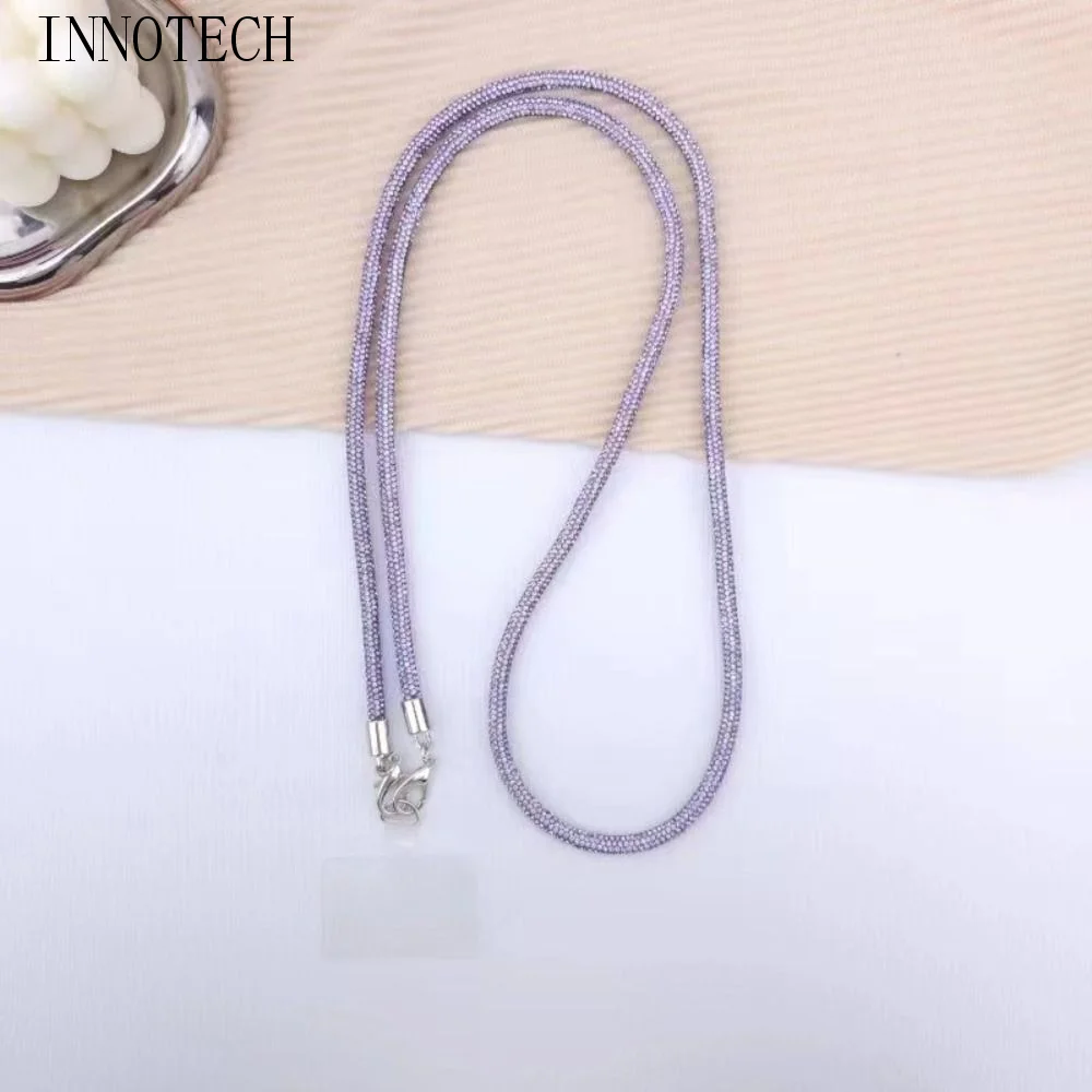 

Hanging Cord Glitter Rhinestone Phone Lanyard Long Style Luxury Mobile Phone Rope Bling Bling Anti Drop Mobile Phone Chain