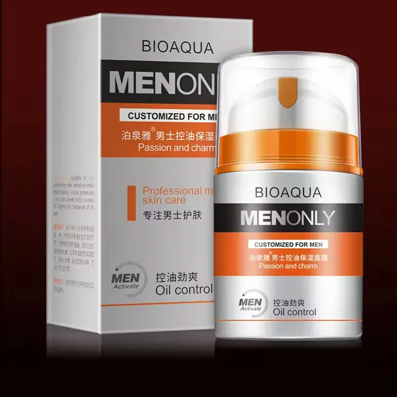 Men\'s Oil Control and Moisturizing Face Cream Hydrating Anti-Aging Smooth Wrinkles Shrink Pores Whitening Facial Men Skin Care