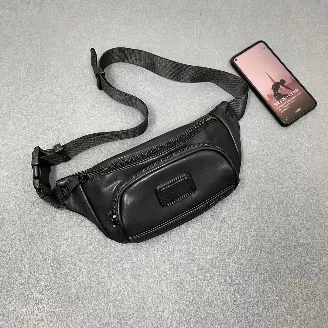

Leather Waterproof Men's Shoulder Bag Lightweight Casual Waist Bag Simple Fashion Chest Bag 92303199
