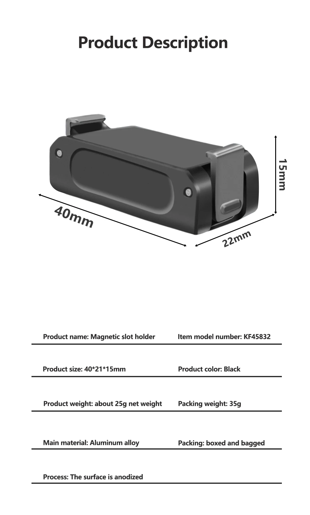 Magnetische Basis für DJI ACTION 5pro 4 3 2 Adapter Stativhalterung mit 1/4 Schraube ARRI Mount Sportkamera Helm Fix Mount Basishalter – Detail 35