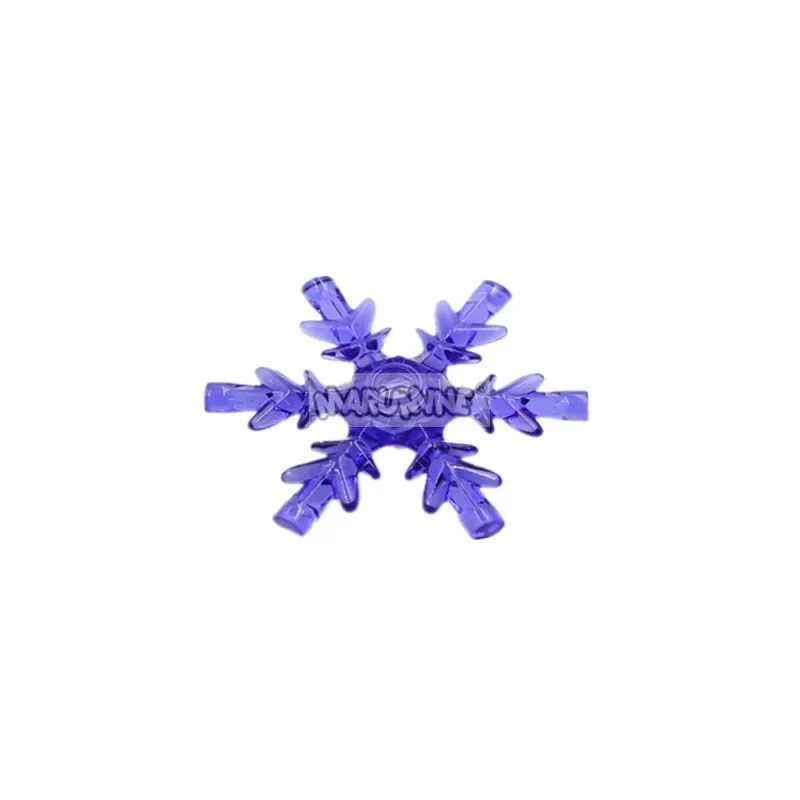 MARUMINE 100PCS 4x4 Belville Ice Crystal Snowflake Compatible With 42409 MOC Building Blocks Bricks Particles Castle Accessories