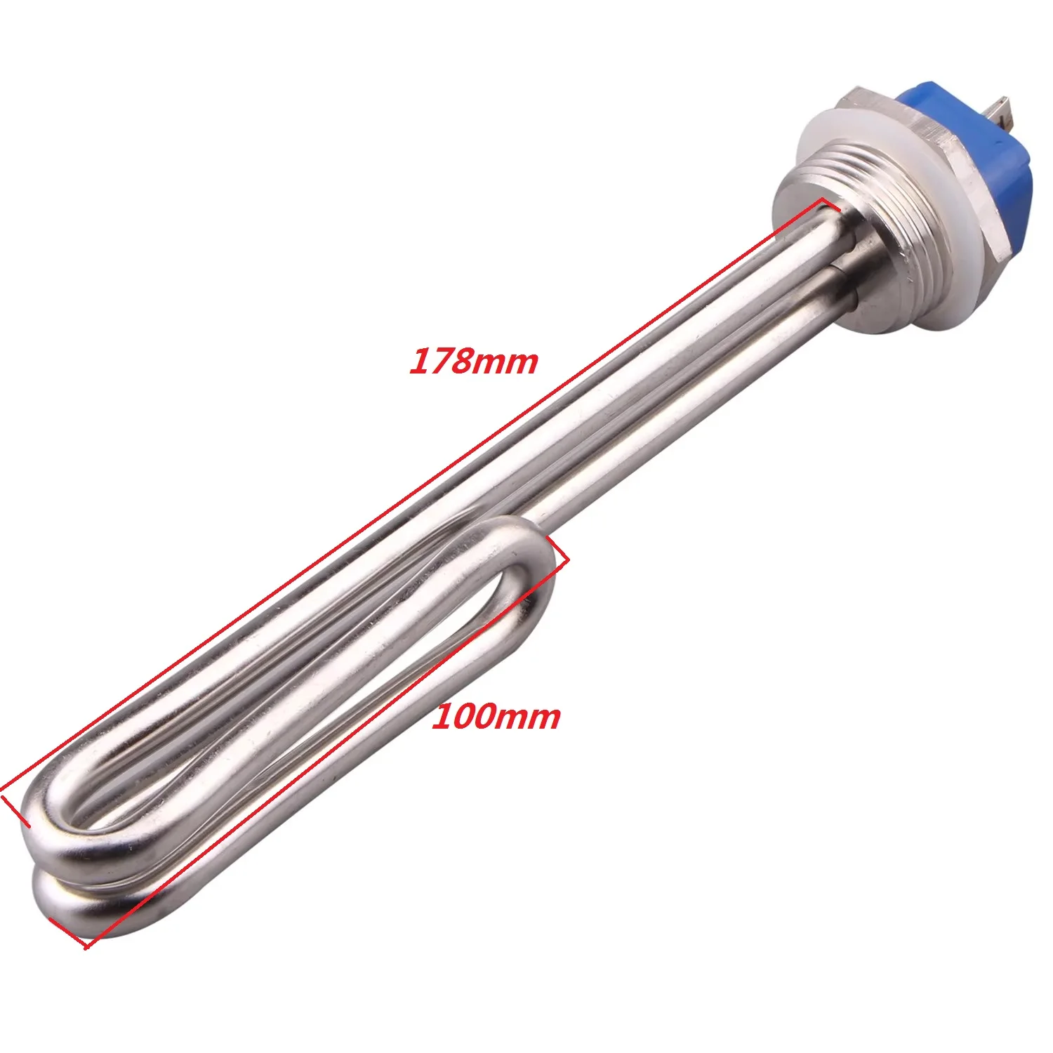 DERNORD 48V 1000W DC โวลต์ต่ำพลังงานแสงอาทิตย์เครื่องทำน้ำอุ่น Foldback องค์ประกอบสกรู1นิ้ว NPT/BSP ด้ายท่อเครื่องทำความร้อน