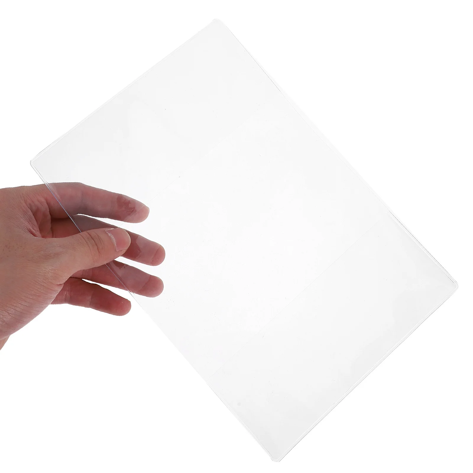 

A6 Transparent Book Sturdy Pvc Protective Sleeve For Planners Notebooks Scrapbooks Anti-Scratch School Office Home Use