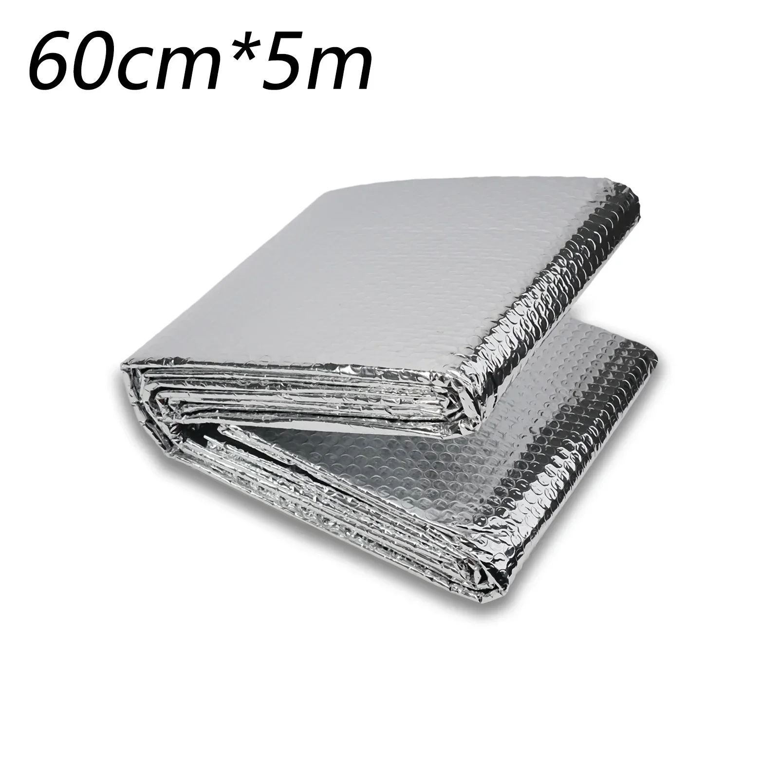 Reflector de calor para radiador, lámina trasera, longitud reflectante de calor, 5M, almohadilla de película de ahorro de energía, película de aluminio con pegatina de calor de 60cm x 5m