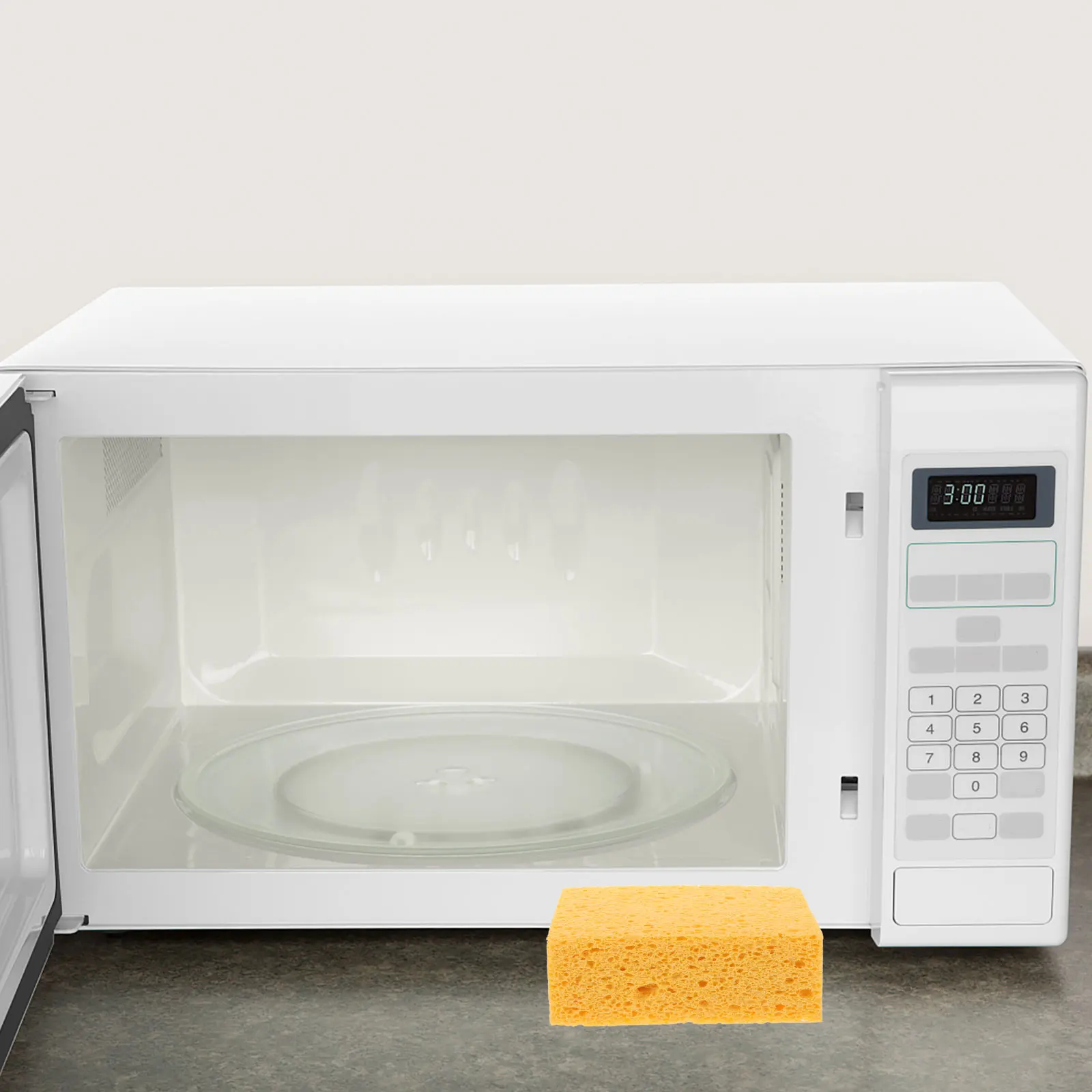 

Durable Wok Sponge Kitchen Dishwashing Scrub Sponge Heavy Duty Reusable Compact Cleaning Angry-Mama Microwave Cleaner