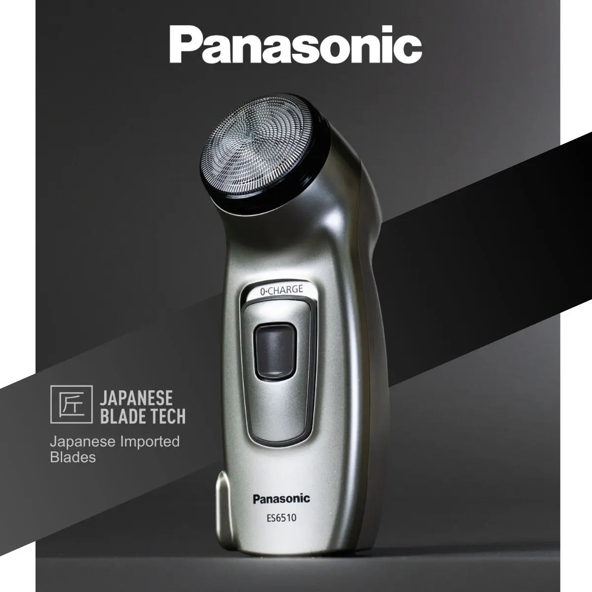 

Panasonic ES-6510 Men’s Electric Shaver, Dual Floating Blades, Wet & Dry Razor, Lightweight Design, Made in Japan