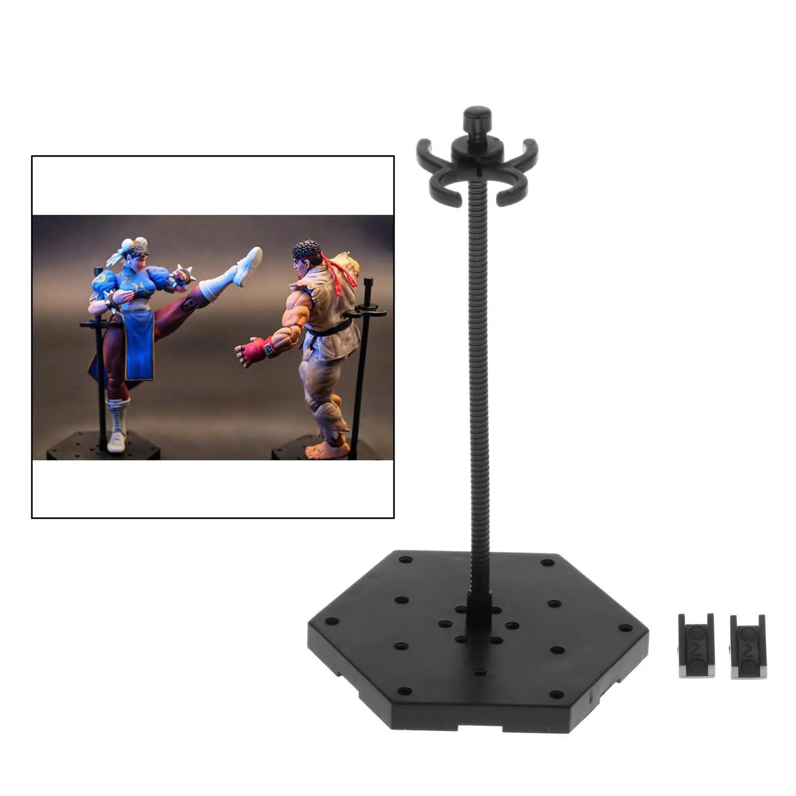 Actionfigurenständer 1/ Figuren Puppenkörper Display Halter Metall verstellbares Action Rack
