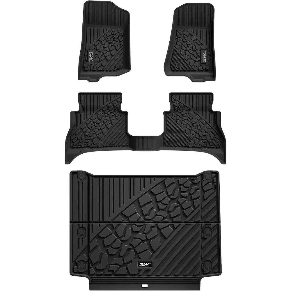 

Brand new Floor Mats & Cargo Liner Custom Fit for Jeep Wrangler 4XE 2021-2024 2025 (Non JL/JK)