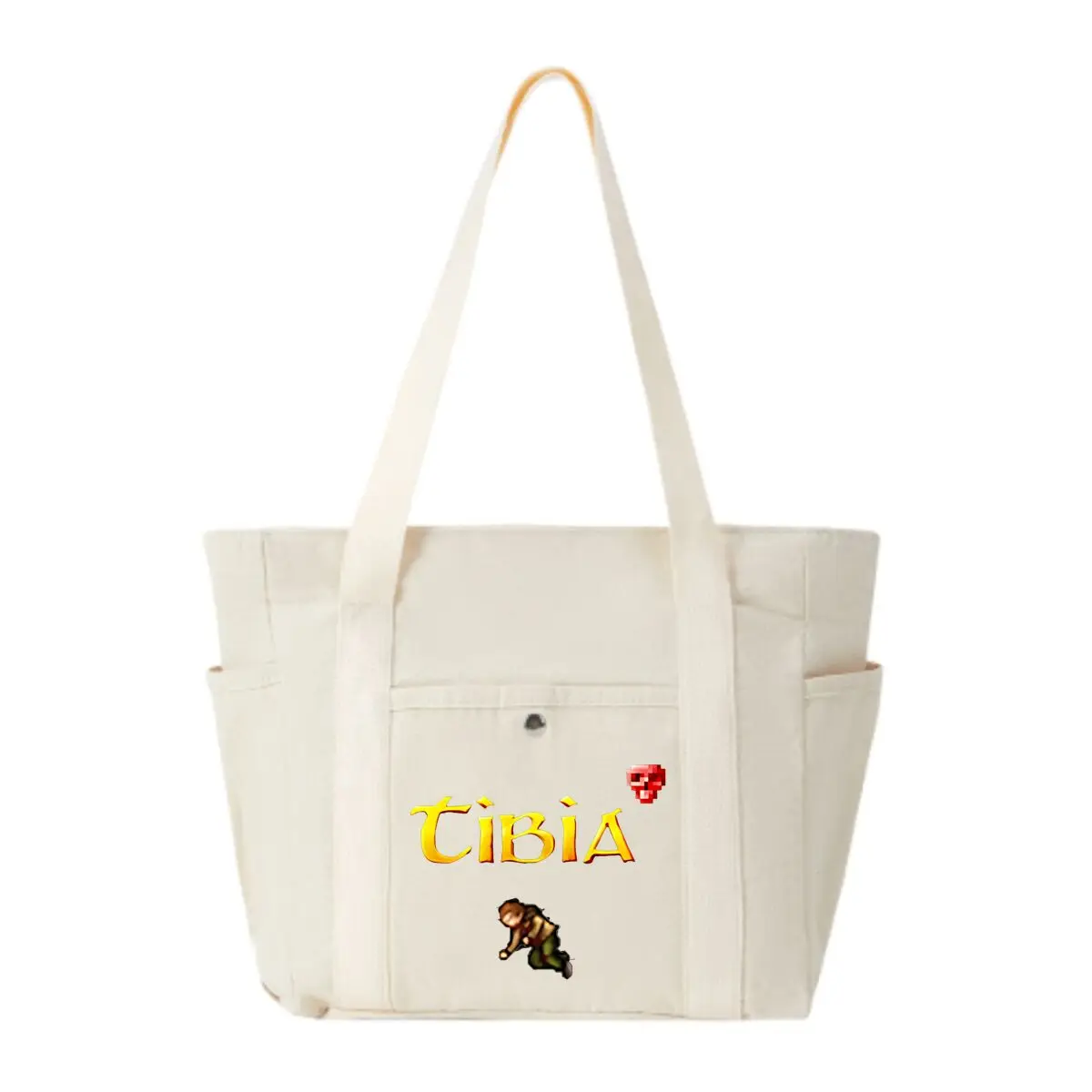 

Игры Tibia Game — стильная сумка через плечо с несколькими карманами в стиле ретро MMORPG для покупок и ежедневного использования