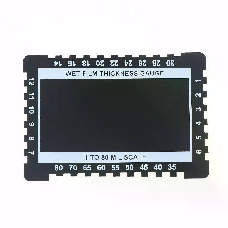 

Stainless Steel Thickness Gauge Comb Aluminium Alloy Dual Sided Wet Film Thickness Gauge Card For Painting