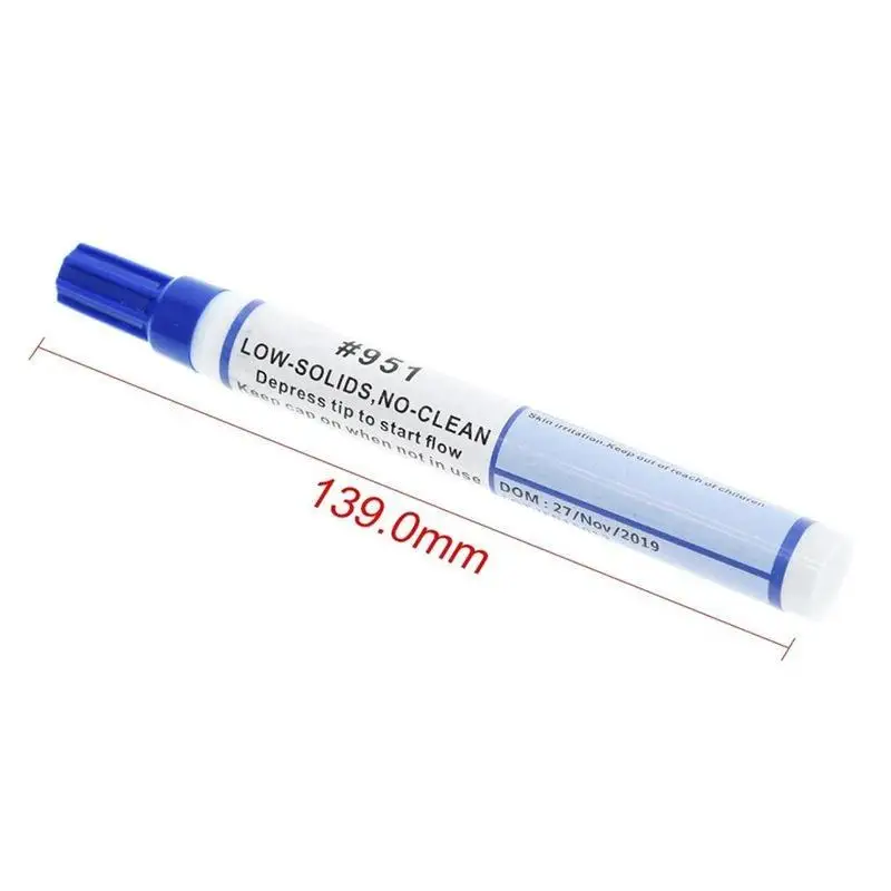 Soldering Flux Pen 10ml Low Solids No Clean Lightweight Solder Tool for Solar Cell Processing Mobile Phone Repair Use