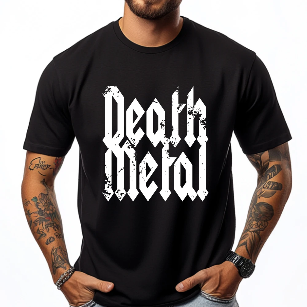 Saying Metalhead Festival Gig Funny T Shirts Spring Camisetas Graphic Shirts High Quality Men's T-Shirt National Flag Day