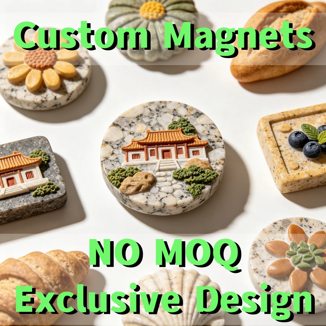 Personalized 3D Fridge Magnets Custom Resin Refrigerator Magnet Home Decor Travel Keepsake Custom Design No MOQ