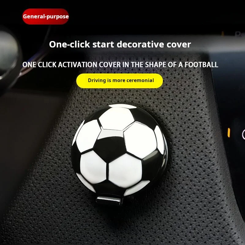 

Auto football One touch start protective cover Auto general decorative sticker Spot ignition protective sticker Decorative cover