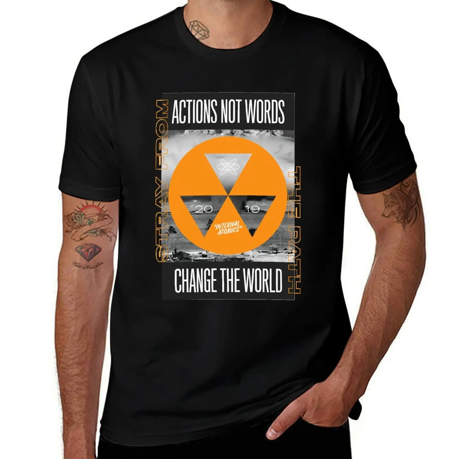 Stray From The Path - Change the World T-Shirt T-Shirt cotton graphic tees customs shirts graphic tee men