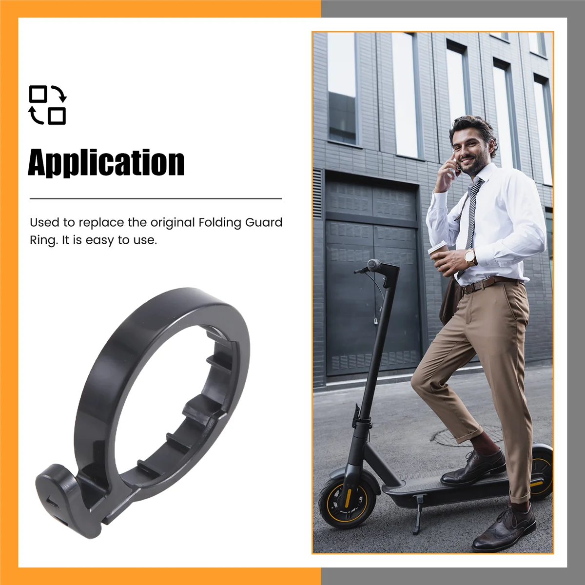 อะไหล่แหวนป้องกันแบบพับได้สำหรับสกู๊ตเตอร์ไฟฟ้า M365 Xiaomi Mijia