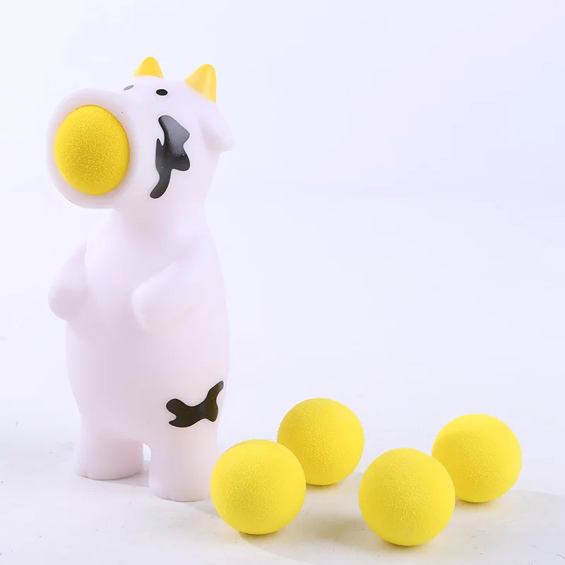 1 ensemble balle de tir Animal dinosaure jouet mignon Anti-Stress balle presser jouets doux collant soulagement du Stress jouet drôle cadeau enfants jouet