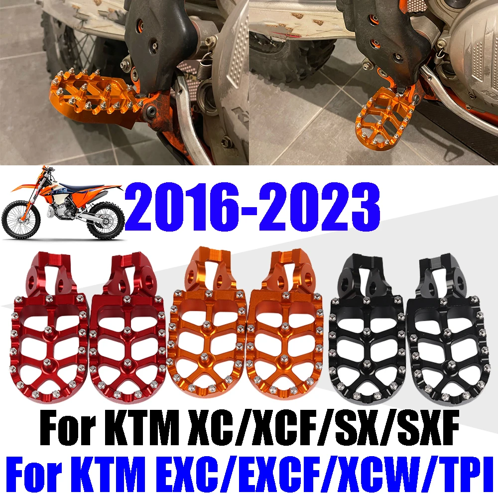 Fußrasten Fußpedale für KTM 125 150 200 250 300 350 400 450 500 SX SXF EXC EXCF XC XCF X-CF XCW EXC-F Zubehör – Detail 1